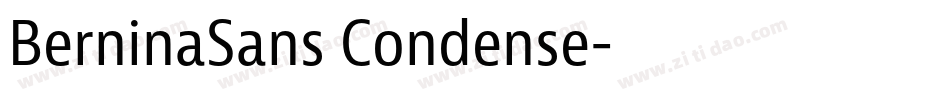 BerninaSans Condense字体转换